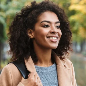 confident woman after lasik eye surgery