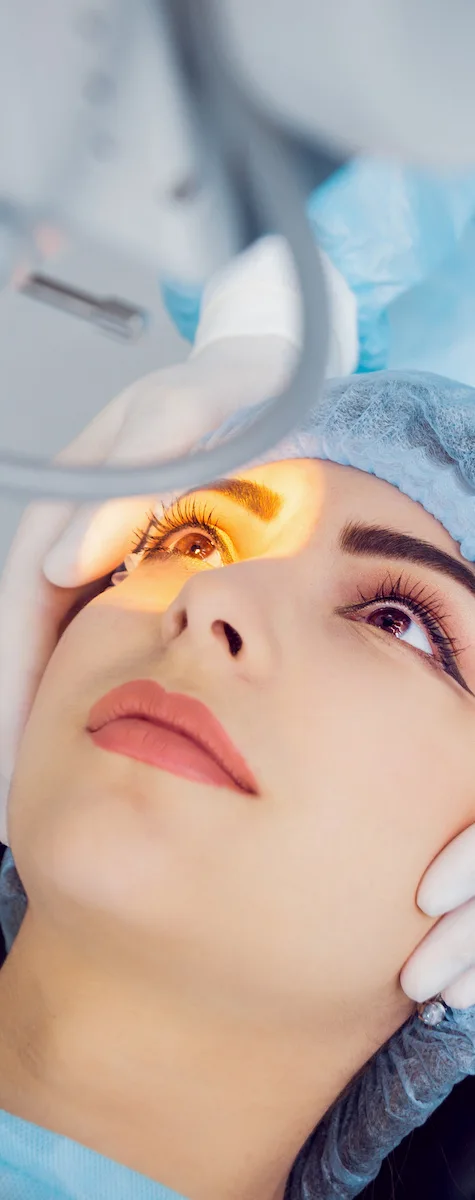patient during lasik eye surgery