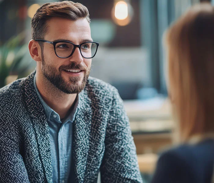 A young professional explores interest-free payment plans