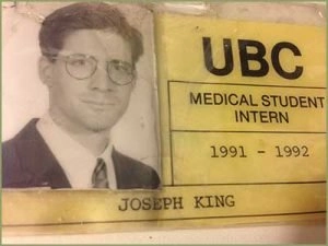 Dr. King's medical student intern ID from 1991