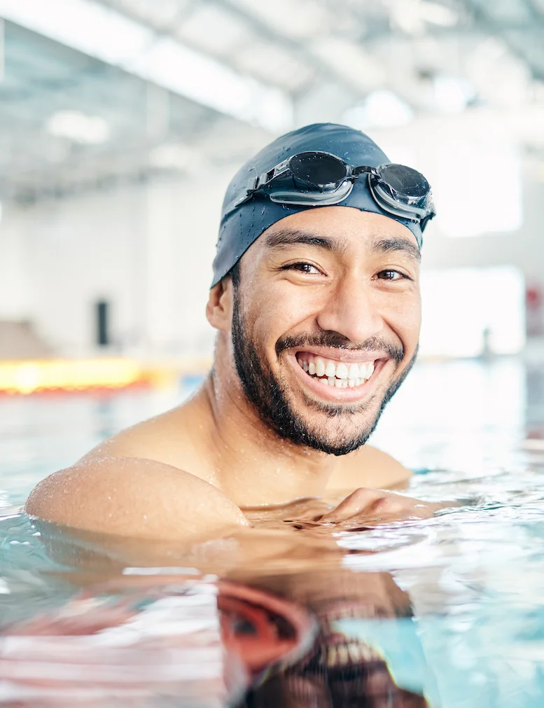 athlete with corrected vision now happy he can see without eyewear