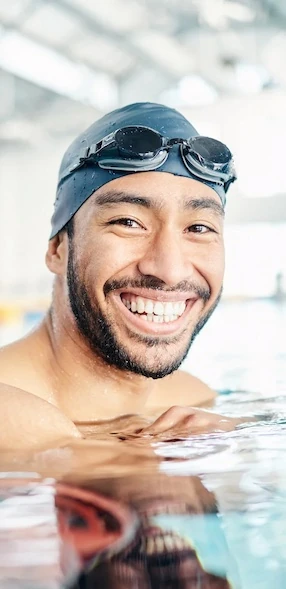 athlete with corrected vision now happy he can see without eyewear