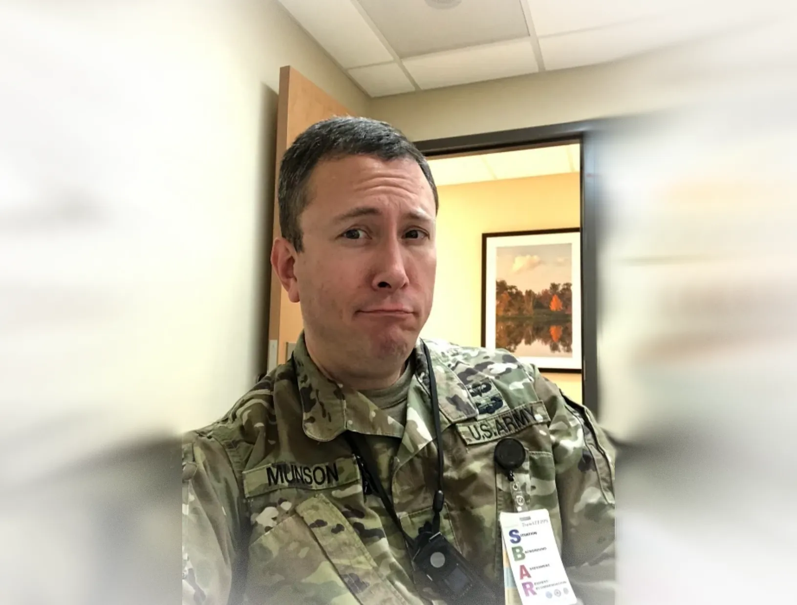 Dr Munson in his Army uniform